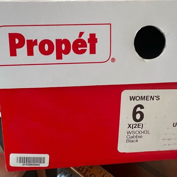 NWT PROPET Gabbie Black Size 6X(2E) Sandals Slingback Extra Cushioned Open Toe - Picture 11 of 12